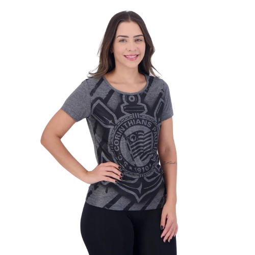 Camisa Timão Fio Tinto Shadow Feminina